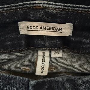 Good American Dark Blue Straight Leg Jeans
